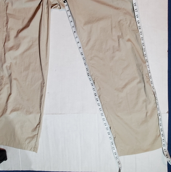 COLUMBIA PFG OMNI-SHADE KHAKI HIKING PANTS CONVERTIBLE SHORTS - Picture 8 of 9